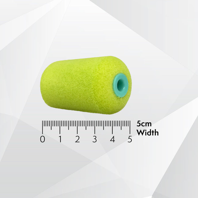 Axus Decor Wood Finishing Roller (Lime Series) Mini Roller Sleeves, for Professional & DIY Projects, Compatible with Solvent & Water Based Paints - 2 Inch/50mm, Pack of 10