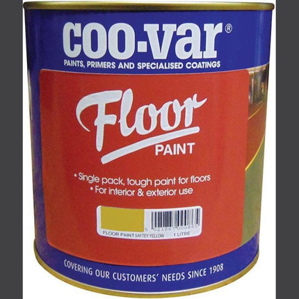 Coo-Var? Floor Paint Safety Yellow 1ltr | 111/G136/776/D