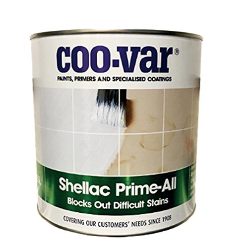 Coo-VAR Shellac Prime-All Stain Blocker Sealer & Primer for Wood Plaster Cement with PSP Touch-up Brush (250ml)