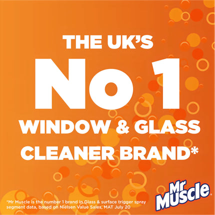 Mr Muscle Platinum Window & Glass Cleaner Spray, Pack of 6 (6 x 750ml)