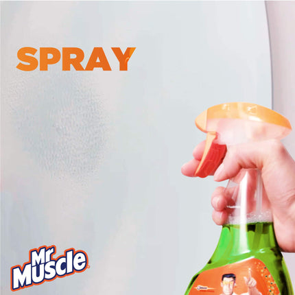 Mr Muscle Platinum Window & Glass Cleaner Spray, Pack of 6 (6 x 750ml)