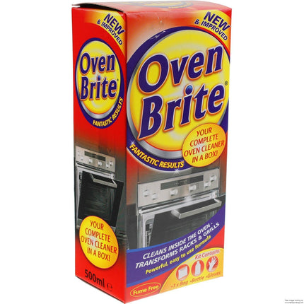 2X Oven Brite - 500ML - Bottle Bag & Gloves Included - Complete Oven Cleaner