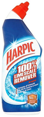 Harpic 100% Limescale Remover Toilet Cleaner 750ml – Fresh, Pack of 6