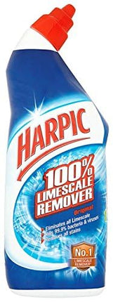 Harpic 100% Limescale Remover Toilet Cleaner 750ml – Fresh, Pack of 6
