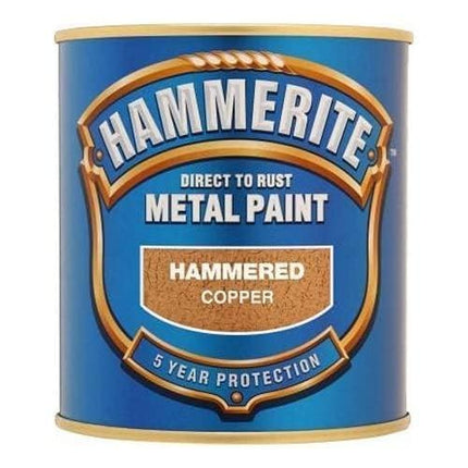 ICI Hammerite 5092964 Direct to Rust Metal Paint - Hammered Copper Finish 750ML