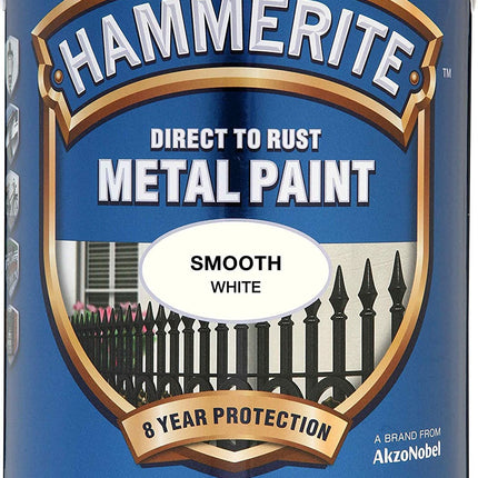 Hammerite HAM6720204 2.5L Smooth Metal Paint - White