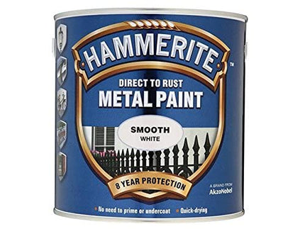 Hammerite HAM6720204 2.5L Smooth Metal Paint - White