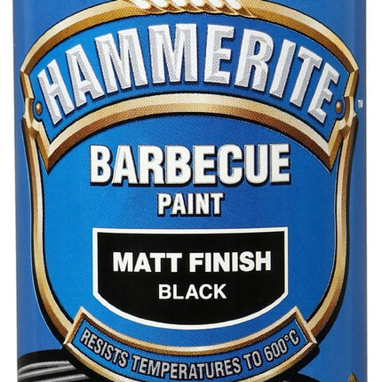 Hammerite 5092865 400ml BBQ Paint Aerosol - Matt Black