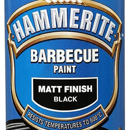 Hammerite 2x400ml Matt Black BBQ Paint Aerosol