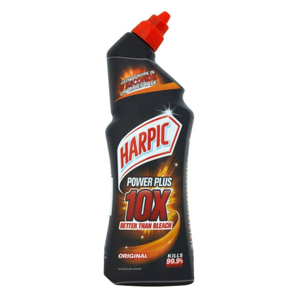 Harpic Powerplus Toilet Cleaning Gel, Original Scent, Pack 6 x 750 ml, Removes Limescale, Kills 99.9% of Bacteria, Powerful Deep Clean Toilet Cleaner, toilet freshener