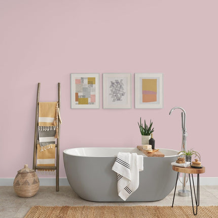 Johnstone's - Bathroom Paint - Ballet Slipper - Mid Sheen Finish - Stain Blocker Paint - Use in Moist & Damp Areas - Low Odour - Dry in 1-2 Hours - 12m2 Coverage per Litre - 2.5L
