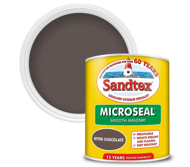 Sandtex Retail Ultra Smooth Masonry Bitter Chocolate 1 L