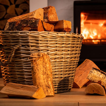 Homefire Kiln Dried Hardwood Logs,for Wood Burners, Open Fires, Multi-fuel Stoves (Pack of 2)