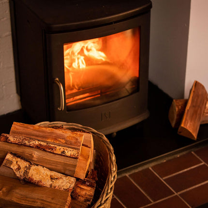 Homefire Kiln Dried Hardwood Logs, for Wood Burners, Open Fires, Multi-fuel Stoves (Pack of 4)