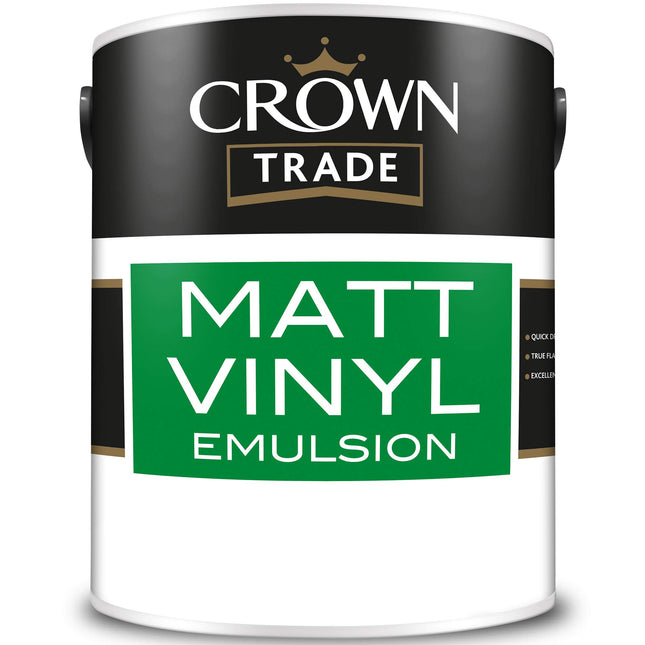 Crown Trade 2.5 Litre Vinyl Matt White