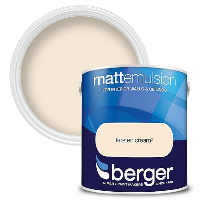Berger 2.5L Matt Emulsion Frosted Cream