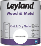 Leyland 423431 Wood & Metal Quick Dry Satin, 2.5 litres, white