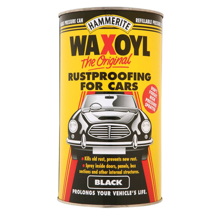 Hammerite HAM6702117 2.5L Waxoyl Black Pressure Can
