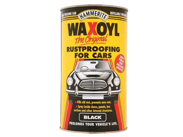 Hammerite HAM6702117 2.5L Waxoyl Black Pressure Can