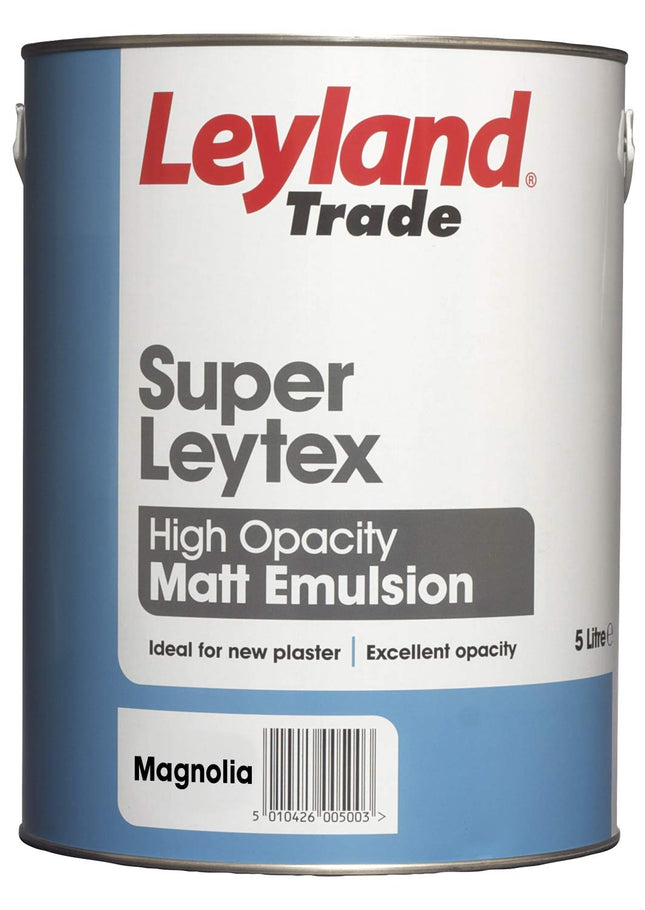 Leyland Trade One Coat Gloss Paint - Magnolia 5L