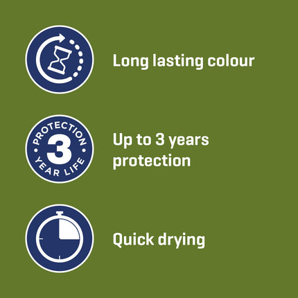 Johnstone's Woodcare, Stain for Decking, Black Oak, 2.5L