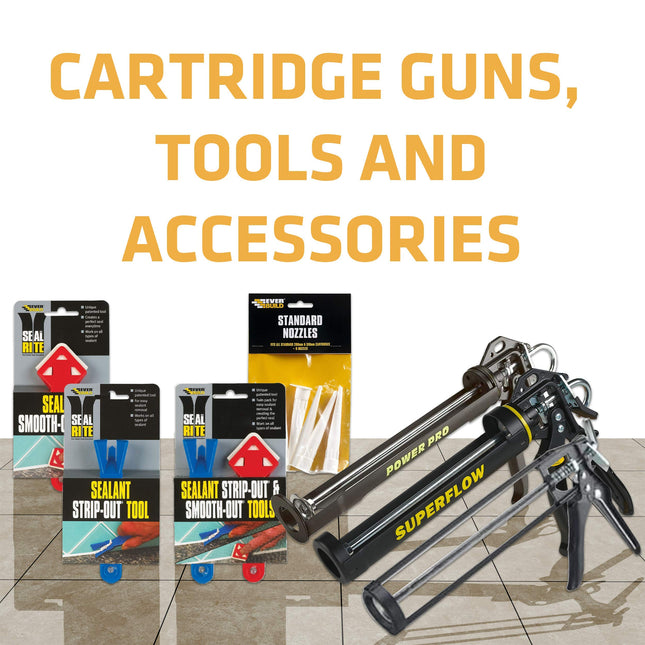 Everbuild Professional Caulk, Sealant, Adhesive Application Gun For Up To C3/310 ml Cartridges