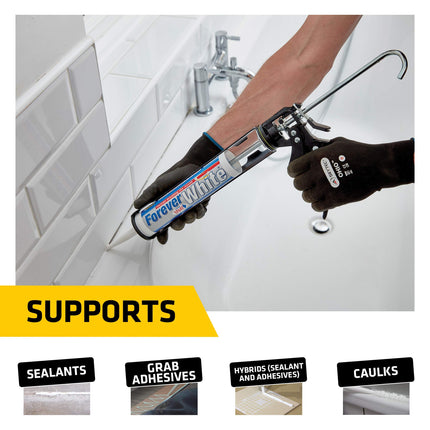 Everbuild Professional Caulk, Sealant, Adhesive Application Gun For Up To C3/310 ml Cartridges
