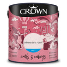 Crown Walls & Ceilings Matt Emulsion Paint, Size 2.5L, Creme De La Rose