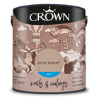 Crown Walls & Ceilings Matt Emulsion Paint, Size 2.5L, Picnic Basket