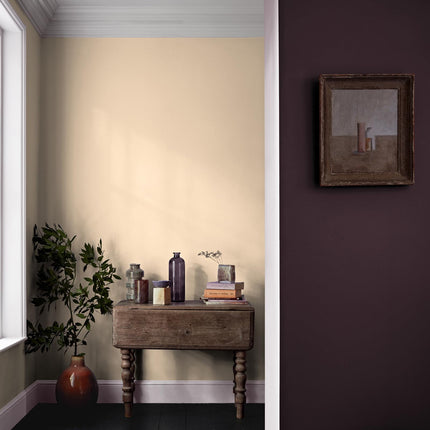 Crown Walls & Ceilings Silk Emulsion Paint, Size 2.5L, Soft Cream