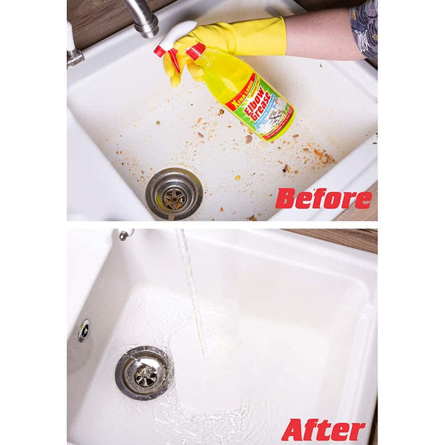 Elbow Grease Degreasers and Cleaners - Suitable for Removing Stains from Glass, Microwave, Kitchenaries, Bathroom, Fabrics, Plastics with Fresh Lemon scented Formula (1 Liter) (Pack of 3)
