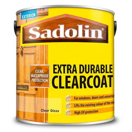 Sadolin Extra Durable Clear Coat 2.5lt Gloss Finish
