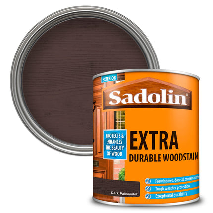 Sadolin EXTRA WOODSTAIN (YELLOW TIN) 1lt - Dark Palisander