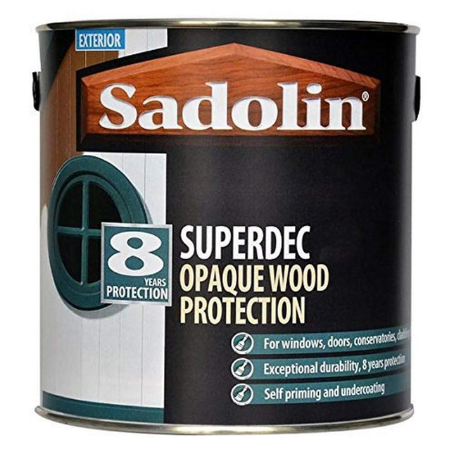 Sadolin Superdec Opaque Wood Protection 1 litre - Black Gloss