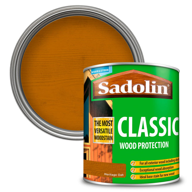 Sadolin Classic All Purpose Woodstain Heritage Oak 1 L