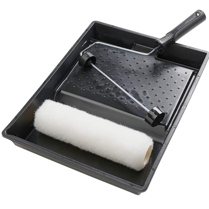 Harris Essentials Walls & Ceilings Paint Roller Set 9in | Kit Includes: 1 x 9" Tray, Frame & Roller Sleeve