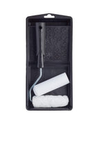 Harris 101092201 Essentials Mini Roller Set for Walls & Ceilings with Tray and Frame, 4” Emulsion & Gloss Roller Sleeves