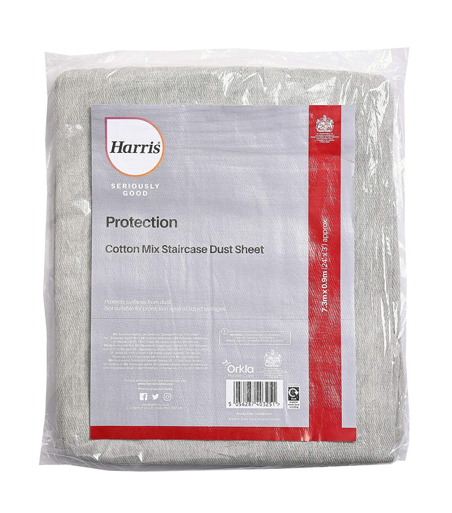 Harris 102064201 Protection Seriously Good Cotton Rich Staircase Dust Sheet 24' x 3', 1 x