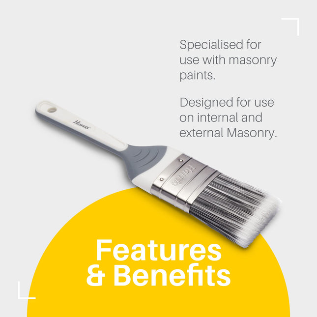 Harris Seriously Good NO-LOSS Masonry Paint Brush, 2" (50mm)