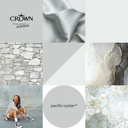 Crown Walls & Ceilings Matt Emulsion Paint, Size 2.5L, Pacific Oyster
