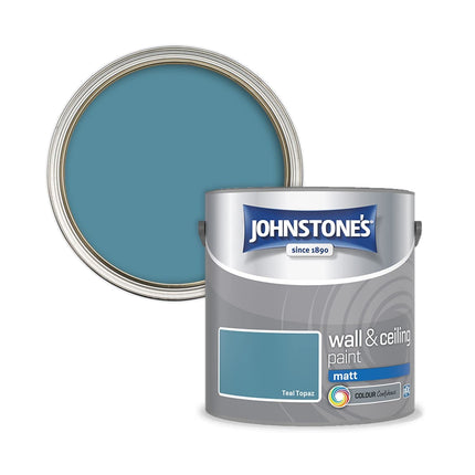 Johnstone's 307095 Vinyl Matt Emulsion - Teal Topaz,2.5