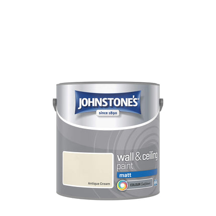 Johnstone's 304003 2.5 Litre Matt Emulsion Paint - Antique Cream