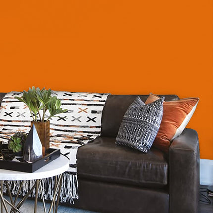 Johnstone's - Washable Paint - Fiery Sunset - Matt Finish - Emulsion Paint - Highly Durable - Stain Resistant - Non Toxic & Low Odour - 12m2 Coverage per Litre - 2.5L