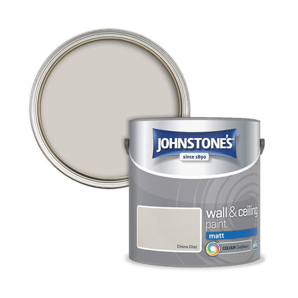 Johnstone's 304013 Vinyl Matt Emulsion - China Clay,2.5