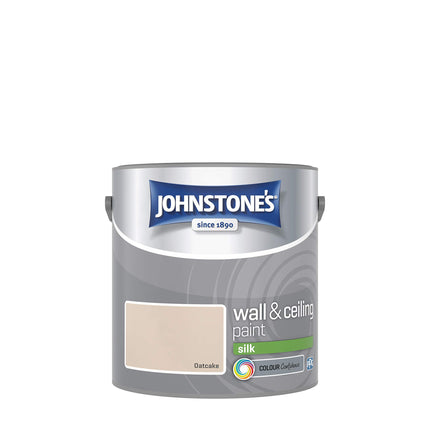 Johnstone's 306582 Vinyl Silk Emulsion - Oatcake,2.5