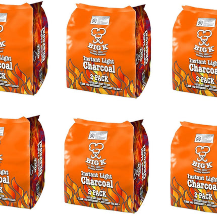 Instant Light Charcoal 12kg (12 x 1kg bags) Instant Lighting Charcoal Char coal BBQ Barbecues